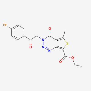 ethyl 3-[2-(4-bromophenyl)-2-oxoethyl]-5-methyl-4-oxo-3,4-dihydrothieno[3,4-d][1,2,3]triazine-7-carboxylate