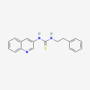 molecular formula C18H17N3S B4901098 N-PHENETHYL-N'-(3-QUINOLYL)THIOUREA 