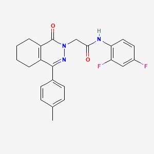 molecular formula C23H21F2N3O2 B4901104 N-(2,4-difluorophenyl)-2-[4-(4-methylphenyl)-1-oxo-5,6,7,8-tetrahydro-2(1H)-phthalazinyl]acetamide 