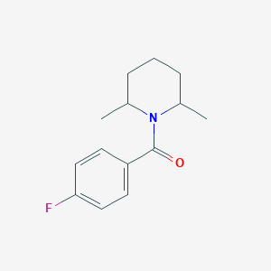 molecular formula C14H18FNO B4901111 (2,6-dimethylpiperidin-1-yl)-(4-fluorophenyl)methanone 