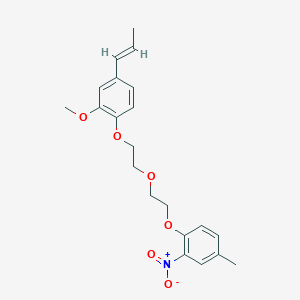 1-[2-[2-[2-methoxy-4-[(E)-prop-1-enyl]phenoxy]ethoxy]ethoxy]-4-methyl-2-nitrobenzene