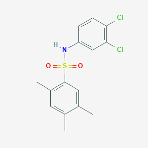 molecular formula C15H15Cl2NO2S B4901154 N-(3,4-dichlorophenyl)-2,4,5-trimethylbenzenesulfonamide 