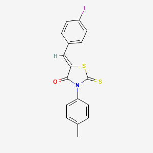 (5Z)-5-[(4-iodophenyl)methylidene]-3-(4-methylphenyl)-2-sulfanylidene-1,3-thiazolidin-4-one