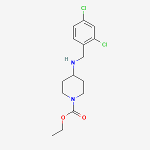 molecular formula C15H20Cl2N2O2 B4901165 Ethyl 4-[(2,4-dichlorophenyl)methylamino]piperidine-1-carboxylate 