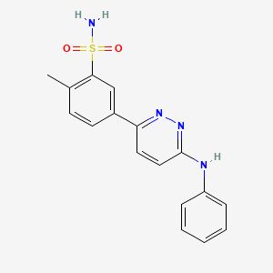 5-(6-anilino-3-pyridazinyl)-2-methylbenzenesulfonamide