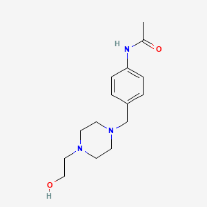 molecular formula C15H23N3O2 B4901270 N-(4-{[4-(2-hydroxyethyl)-1-piperazinyl]methyl}phenyl)acetamide 