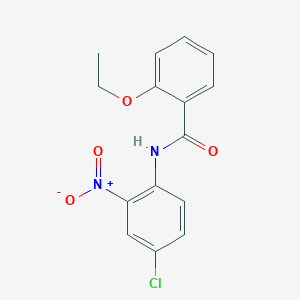 molecular formula C15H13ClN2O4 B4901305 N-(4-chloro-2-nitrophenyl)-2-ethoxybenzamide 