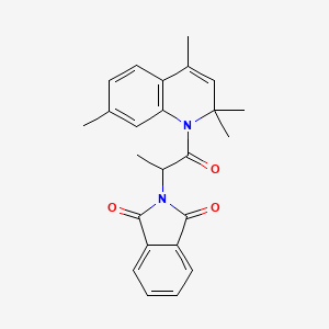 2-[1-oxo-1-(2,2,4,7-tetramethylquinolin-1(2H)-yl)propan-2-yl]-1H-isoindole-1,3(2H)-dione