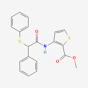 METHYL 3-{[2-PHENYL-2-(PHENYLSULFANYL)ACETYL]AMINO}-2-THIOPHENECARBOXYLATE