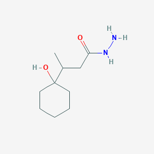 molecular formula C10H20N2O2 B4901348 3-(1-Hydroxycyclohexyl)butanehydrazide 