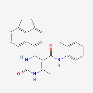 molecular formula C25H23N3O2 B4901351 4-(1,2-dihydroacenaphthylen-5-yl)-6-methyl-N-(2-methylphenyl)-2-oxo-3,4-dihydro-1H-pyrimidine-5-carboxamide 