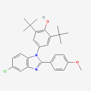 2,6-Ditert-butyl-4-[5-chloro-2-(4-methoxyphenyl)benzimidazol-1-yl]phenol