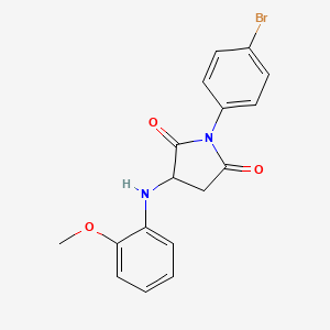 1-(4-bromophenyl)-3-(2-methoxyanilino)pyrrolidine-2,5-dione