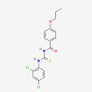 N-[(2,4-dichlorophenyl)carbamothioyl]-4-propoxybenzamide