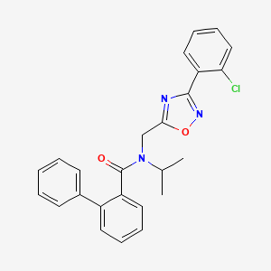 N-{[3-(2-chlorophenyl)-1,2,4-oxadiazol-5-yl]methyl}-N-isopropyl-2-biphenylcarboxamide