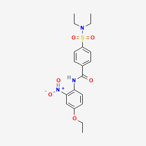 4-(diethylsulfamoyl)-N-(4-ethoxy-2-nitrophenyl)benzamide