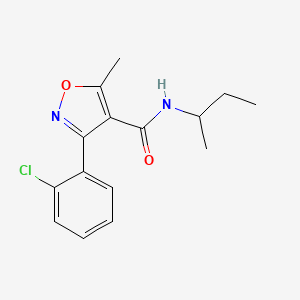 N-(butan-2-yl)-3-(2-chlorophenyl)-5-methyl-1,2-oxazole-4-carboxamide