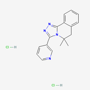 5,5-dimethyl-3-pyridin-3-yl-6H-[1,2,4]triazolo[3,4-a]isoquinoline;dihydrochloride