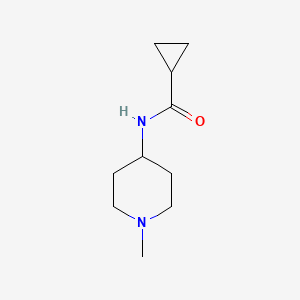 molecular formula C10H18N2O B4901564 N-(1-methylpiperidin-4-yl)cyclopropanecarboxamide 