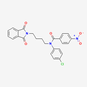 N-(4-chlorophenyl)-N-[4-(1,3-dioxo-1,3-dihydro-2H-isoindol-2-yl)butyl]-4-nitrobenzamide