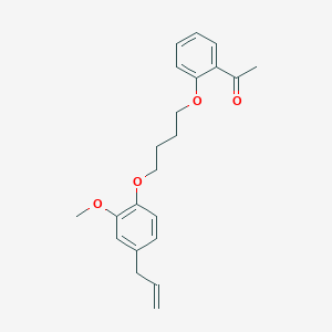 1-[2-[4-(2-Methoxy-4-prop-2-enylphenoxy)butoxy]phenyl]ethanone