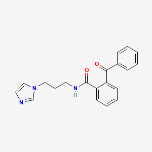 molecular formula C20H19N3O2 B4901603 2-benzoyl-N-[3-(1H-imidazol-1-yl)propyl]benzamide 