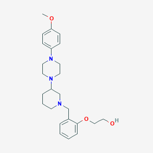 molecular formula C25H35N3O3 B4901619 2-[2-({3-[4-(4-methoxyphenyl)-1-piperazinyl]-1-piperidinyl}methyl)phenoxy]ethanol 