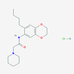 N-(7-butyl-2,3-dihydro-1,4-benzodioxin-6-yl)-2-(1-piperidinyl)acetamide hydrochloride