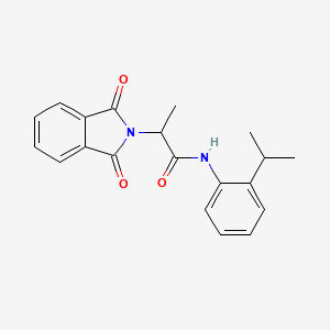 2-(1,3-dioxo-1,3-dihydro-2H-isoindol-2-yl)-N-(2-isopropylphenyl)propanamide