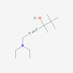 molecular formula C13H25NO B4901651 6-(diethylamino)-2,2,3-trimethylhex-4-yn-3-ol 