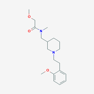 2-methoxy-N-({1-[2-(2-methoxyphenyl)ethyl]-3-piperidinyl}methyl)-N-methylacetamide