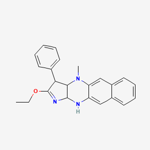 molecular formula C23H23N3O B4901676 2-ethoxy-4-methyl-3-phenyl-3a,4,11,11a-tetrahydro-3H-benzo[g]pyrrolo[2,3-b]quinoxaline 