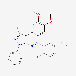 5-(2,5-dimethoxyphenyl)-7,8-dimethoxy-1-methyl-3-phenyl-3H-pyrazolo[3,4-c]isoquinoline