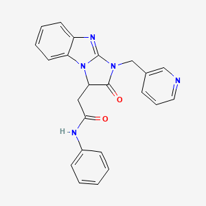 2-[2-oxo-1-(pyridin-3-ylmethyl)-2,3-dihydro-1H-imidazo[1,2-a]benzimidazol-3-yl]-N-phenylacetamide