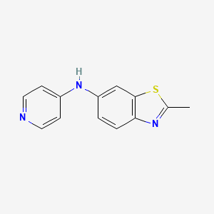 molecular formula C13H11N3S B4901756 2-methyl-N-4-pyridinyl-1,3-benzothiazol-6-amine CAS No. 35488-01-8