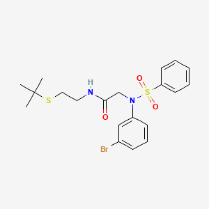 N~2~-(3-bromophenyl)-N~1~-[2-(tert-butylthio)ethyl]-N~2~-(phenylsulfonyl)glycinamide