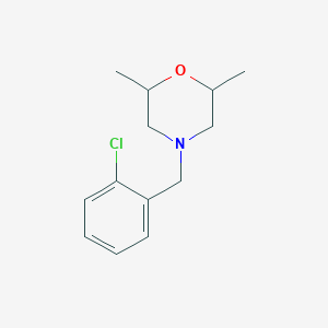 molecular formula C13H18ClNO B4901779 4-(2-chlorobenzyl)-2,6-dimethylmorpholine 