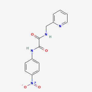 molecular formula C14H12N4O4 B4901782 N-(4-nitrophenyl)-N'-(pyridin-2-ylmethyl)ethanediamide CAS No. 6198-88-5