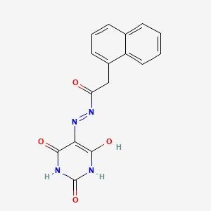 2-(naphthalen-1-yl)-N'-(2,4,6-trioxotetrahydropyrimidin-5(2H)-ylidene)acetohydrazide