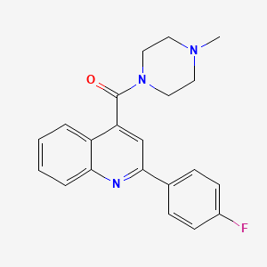 molecular formula C21H20FN3O B4901810 [2-(4-Fluorophenyl)quinolin-4-yl](4-methylpiperazin-1-yl)methanone 