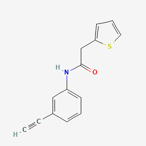 N-(3-ethynylphenyl)-2-(2-thienyl)acetamide