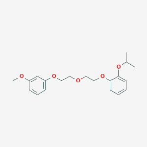 molecular formula C20H26O5 B4901842 1-Methoxy-3-[2-[2-(2-propan-2-yloxyphenoxy)ethoxy]ethoxy]benzene 