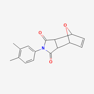 molecular formula C16H15NO3 B4901845 2-(3,4-Dimethylphenyl)-3a,4,7,7a-tetrahydro-4,7-epoxyisoindole-1,3-dione 