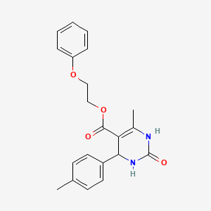 2-Phenoxyethyl 6-methyl-4-(4-methylphenyl)-2-oxo-1,2,3,4-tetrahydropyrimidine-5-carboxylate