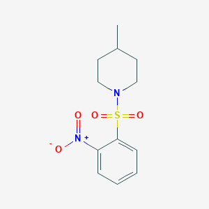 molecular formula C12H16N2O4S B4901931 4-Methyl-1-(2-nitro-benzenesulfonyl)-piperidine 