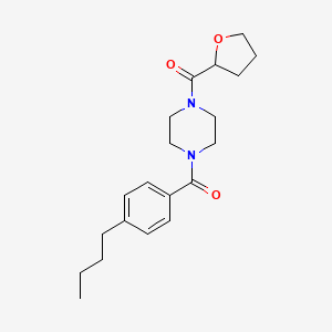 molecular formula C20H28N2O3 B4901956 1-(4-butylbenzoyl)-4-(tetrahydro-2-furanylcarbonyl)piperazine 