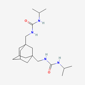 1-Propan-2-yl-3-[[3-[(propan-2-ylcarbamoylamino)methyl]-1-adamantyl]methyl]urea