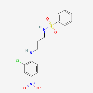 N-{3-[(2-chloro-4-nitrophenyl)amino]propyl}benzenesulfonamide