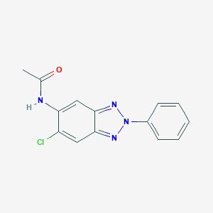 molecular formula C14H11ClN4O B490199 N-(6-chloro-2-phenylbenzotriazol-5-yl)acetamide CAS No. 642429-44-5