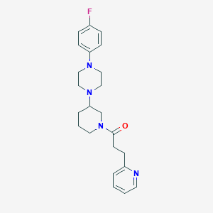 molecular formula C23H29FN4O B4902039 1-[3-[4-(4-Fluorophenyl)piperazin-1-yl]piperidin-1-yl]-3-pyridin-2-ylpropan-1-one 